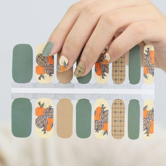 Fall Autumn Nail Wraps, Nail Stickers, Nail Art, Manicure - Picture 3 of 8